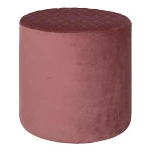 Ejby puf velour - Rosa
