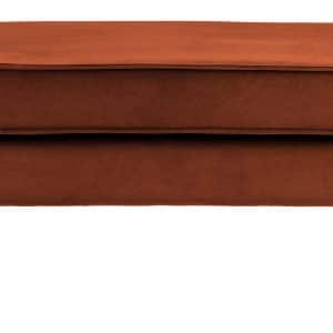 BEPUREHOME Rodeo puf - rust fløjl (84x54)