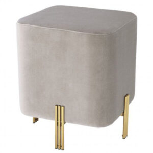Eichholtz Burnett puf - Savora greige velvet