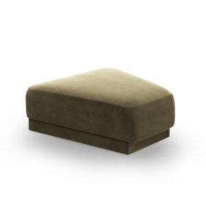 MICADONI Miley modulær puf - grøn fløjl (83x78x40)