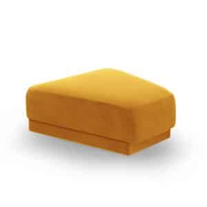 MICADONI Miley modulær puf - gul fløjl (83x78x40)
