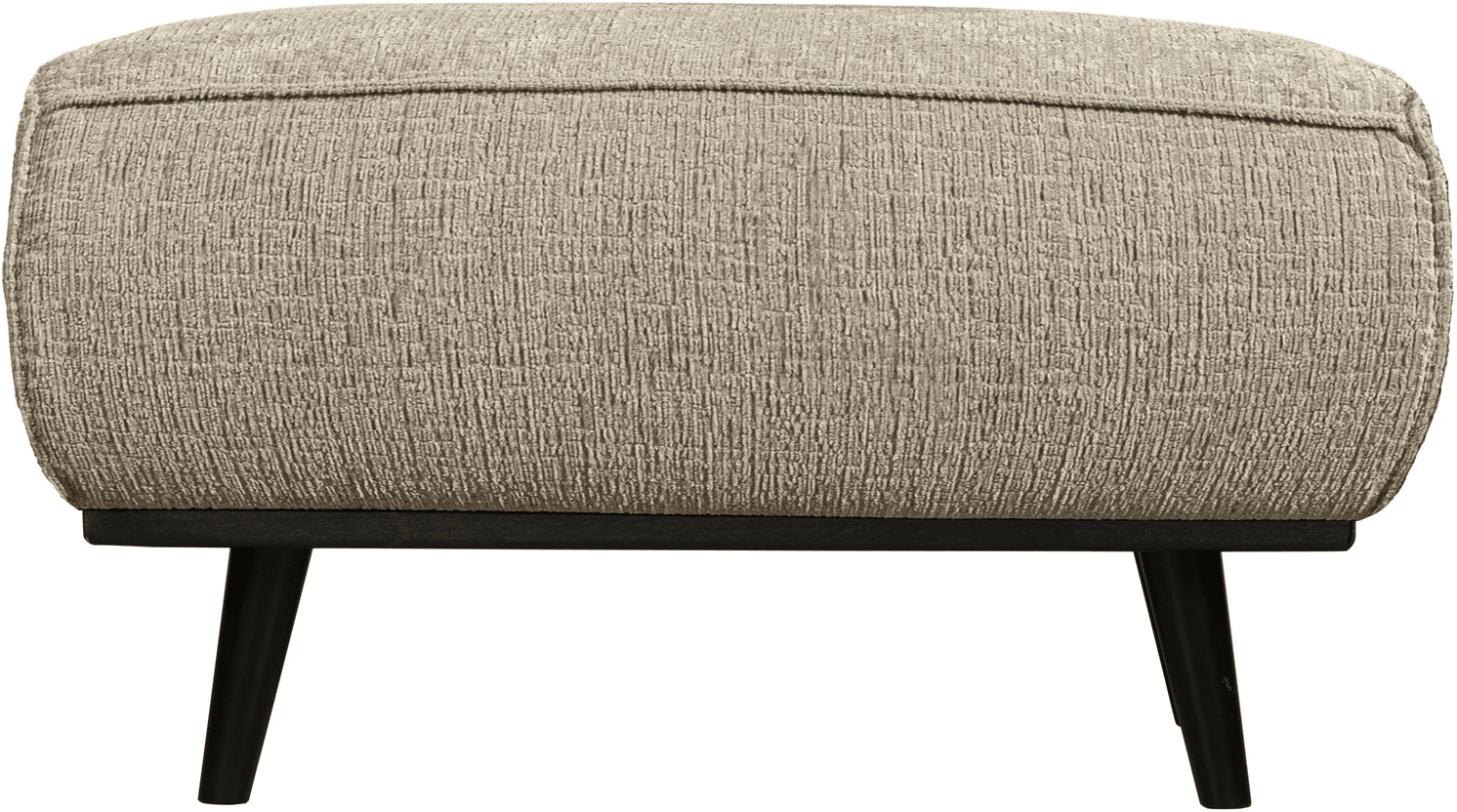 Puf WOOOD Statement beige struktureret velour skammel/fodskammel H40xB80xD55 cm