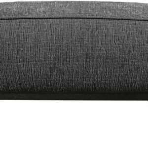 Puf WOOOD Statement - grå grov Ferra-velour fodskammel/puf, H40xB80xD55 cm