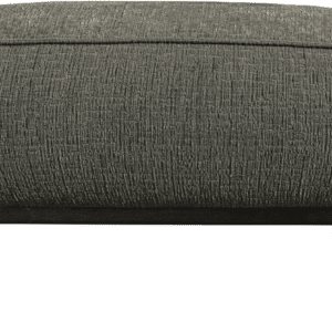 Puf WOOOD Statement, grov frostblå velour, 40x80x55 cm, ben i birketræ
