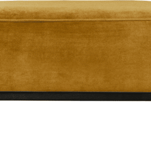 Puf WOOOD Statement honninggul Jarra velour H40xB80xD55 cm siddepuf