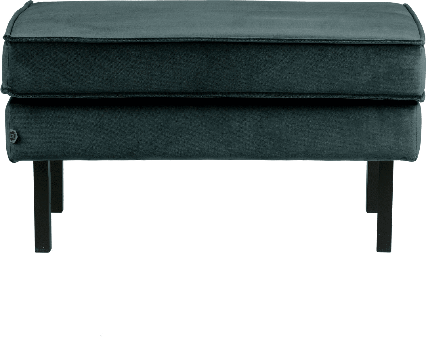 Skammel/puf WOOOD Rodeo Jarra velour teal, metalben