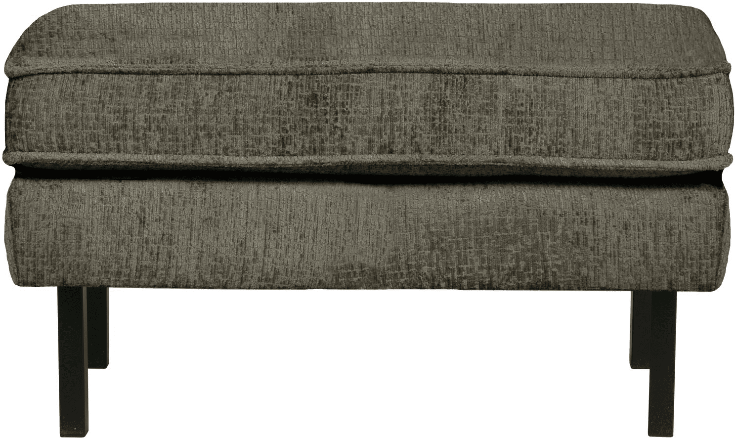 Skammel/puf WOOOD Rodeo frost struktureret velour H45xB84xD54 cm