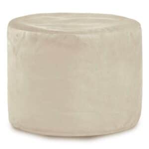 Rund cylinderpuf - blød fløjl, 26552