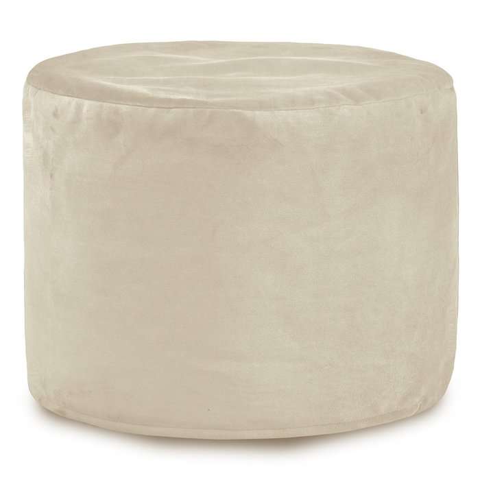 Rund cylinderpuf - blød fløjl, 26552
